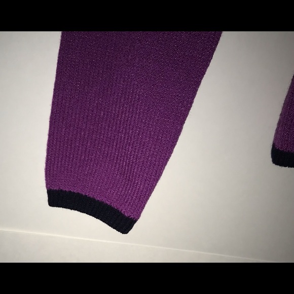 St John Knit Top Magenta Black Saks Fifth Avenue - Picture 6 of 16